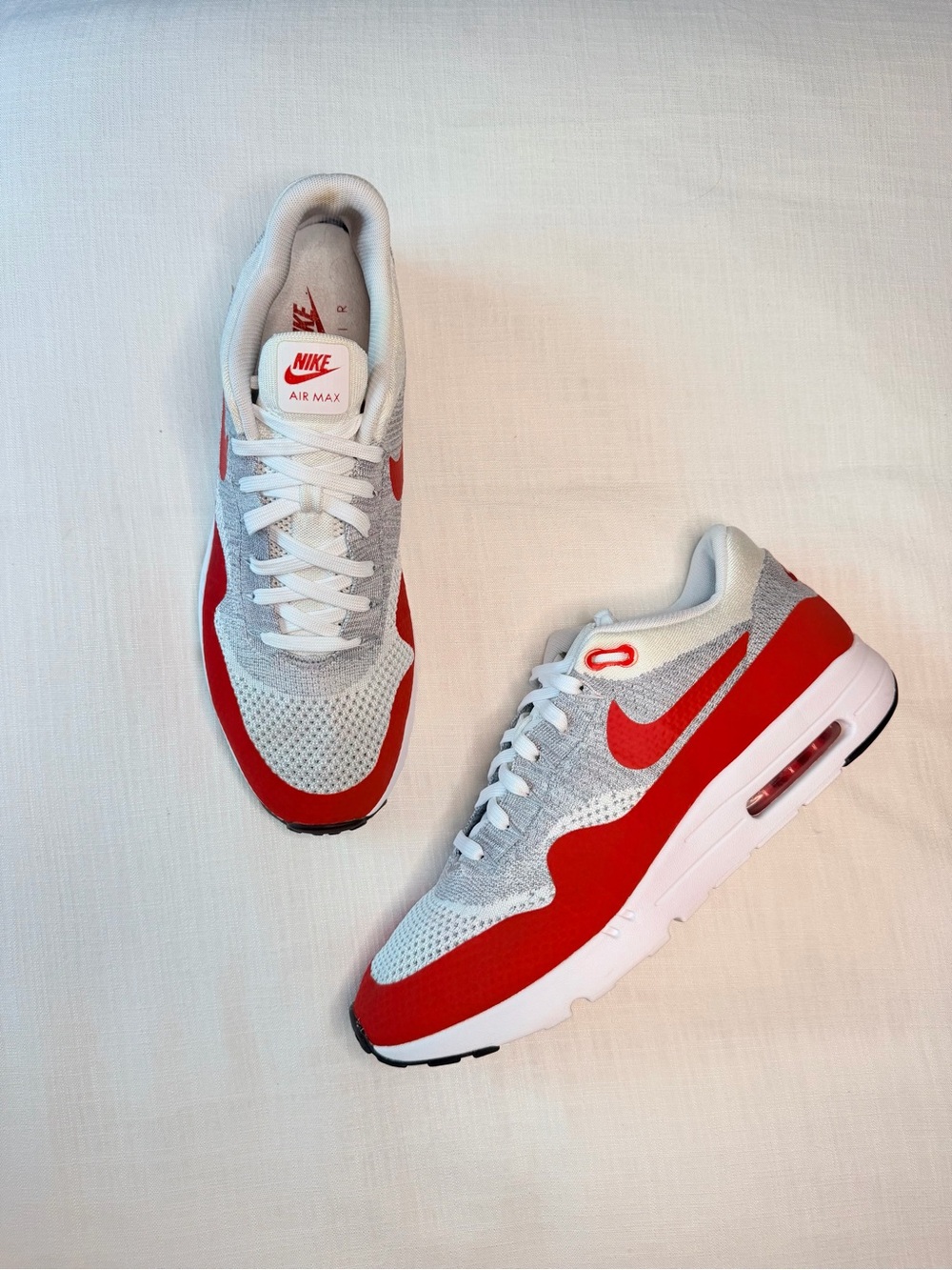 Nike Air Max 1 Ultra Flyknit OG “University Red" Mens Sneaker size 15